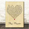 Kasey Chambers This Flower Vintage Heart Song Lyric Print