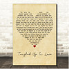 Keith Urban Tangled Up In Love Vintage Heart Song Lyric Print