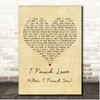 Kenny Wayne Shepherd I Found Love (When I Found You) Vintage Heart Song Lyric Print