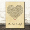 Atomic Kitten The Tide Is High Vintage Heart Song Lyric Print