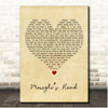 MARINA Mowglis Road Vintage Heart Song Lyric Print