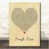 Maverick City Music Fresh Fire Vintage Heart Song Lyric Print