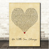 Mighty Oak Be With You Always Vintage Heart Song Lyric Print