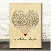 Neil Diamond Cracklin' Rosie Vintage Heart Song Lyric Print