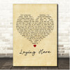 Old Sea Brigade Laying Here Vintage Heart Song Lyric Print
