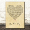 Red Hot Chili Peppers By the Way Vintage Heart Song Lyric Print