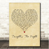 Rod Stewart Tonight's The Night Vintage Heart Song Lyric Print
