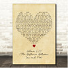 SHINee Selene 6.23 (The Distance Between You and Me) Vintage Heart Song Lyric Print