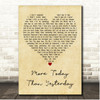 Spiral Starecase More Today Than Yesterday Vintage Heart Song Lyric Print