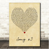 Stone Sour Song #3 Vintage Heart Song Lyric Print