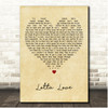 Sunday Best Lotta Love Vintage Heart Song Lyric Print