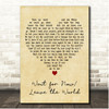 The Cinematic Orchestra Wait for Now Leave the World Vintage Heart Song Lyric Print