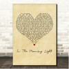 Billy Strings In The Morning Light Vintage Heart Song Lyric Print