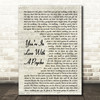 Kasabian You're In Love With A Psycho Vintage Script Song Lyric Quote Print