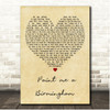 Tracy Lawrence Paint Me A Birmingham Vintage Heart Song Lyric Print