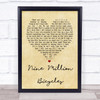 Katie Melua Nine Million Bicycles Vintage Heart Song Lyric Quote Print