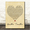 Will Ferrell & Molly Sandén Double Trouble Vintage Heart Song Lyric Print
