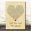 Blossoms Cut Me and Ill Bleed Vintage Heart Song Lyric Print