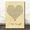 Cimorelli I Am Enough# Vintage Heart Song Lyric Print