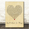 Dan Andriano Don't Have A Thing Vintage Heart Song Lyric Print