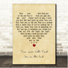 Daniel Johnston True Love Will Find You in the End Vintage Heart Song Lyric Print