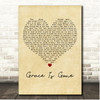 Dave Matthews Band Grace Is Gone Vintage Heart Song Lyric Print
