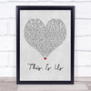 Keyshia Cole This Is Us Grey Heart Song Lyric Quote Print