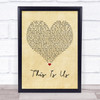 Keyshia Cole This Is Us Vintage Heart Song Lyric Quote Print