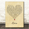 Family Of The Year Hero Vintage Heart Song Lyric Print