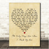 Frank Sinatra Ill Only Miss Her When I Think Of Her Vintage Heart Song Lyric Print