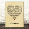 Gary Go Cinema Vintage Heart Song Lyric Print