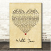 Ghost The Musical With You Vintage Heart Song Lyric Print