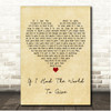 Grateful Dead If I Had The World To Give Vintage Heart Song Lyric Print