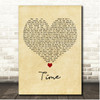 Hootie & The Blowfish Time Vintage Heart Song Lyric Print