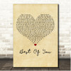 Andy Grammer Best Of You Vintage Heart Song Lyric Print