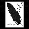 Kirk Franklin Couldve Been Black & White Feather & Birds Song Lyric Print