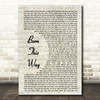 Lady Gaga Born This Way Vintage Script Song Lyric Quote Print