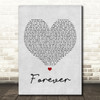 Lecrae Forever Grey Heart Song Lyric Quote Print