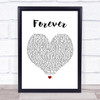 Lecrae Forever White Heart Song Lyric Quote Print