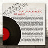 Bob Marley Natural Mystic Half Record & Music Notes Song Lyric Print