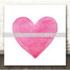 Clinton Kane I GUESS IM IN LOVE Square Pink Watercolour Heart Song Lyric Print