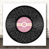 Bob Dylan Forever Young Square Pink Heart Vinyl Record Song Lyric Print