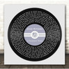 Andy Williams A Summer Place Square Blue Heart Vinyl Record Song Lyric Print