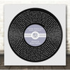 Jordan Fisher Happily Ever After Square Blue Heart Vinyl Record Song Lyric Print