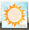 Klangkarussell Featuring Will Heard Sonnentanz (Sun Dont Shine) Watercolour Sun Sunshine Song Lyric Print