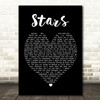 Simply Red Stars Black Heart Song Lyric Quote Print