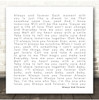 Luther Vandross Always And Forever White Square Simple Script Song Lyric Print