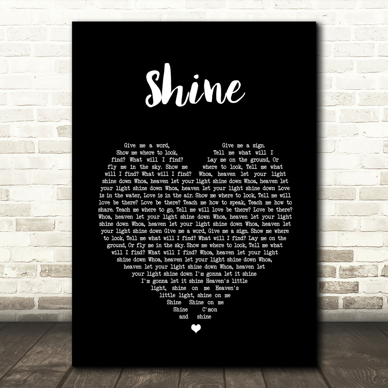 collective-soul-shine-script-heart-song-lyric-print-songlyricprints-co-uk