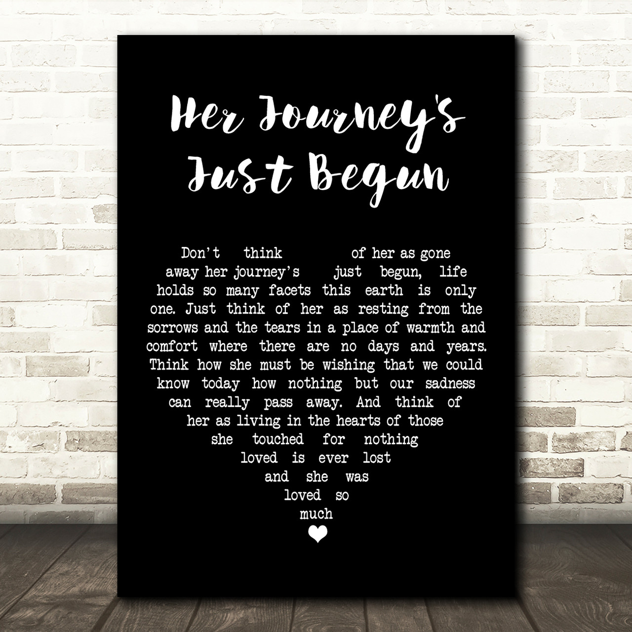 her journey's just begun by ellen brenneman