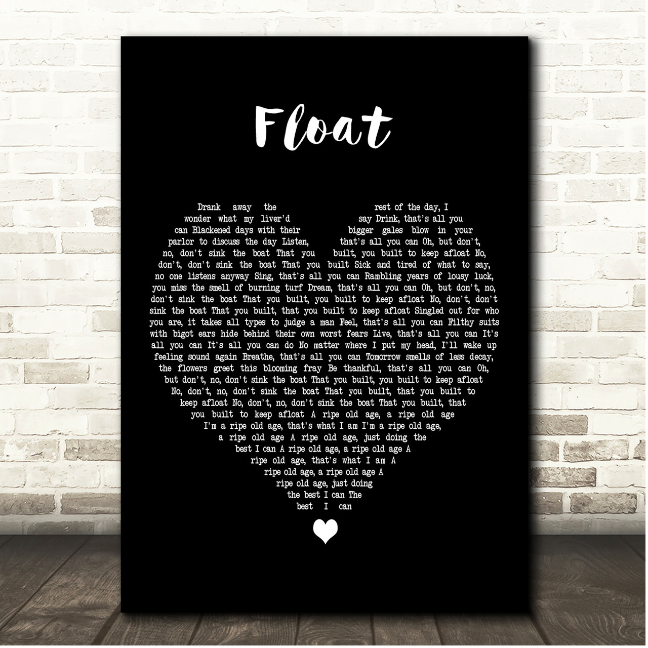 Heart　Print　Song　Black　Flogging　Float　Molly　Lyric